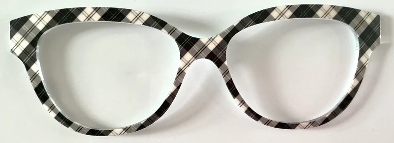 PAIR Quinn Topper; black and white plaid