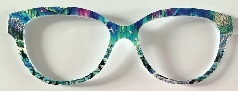 PAIR Quinn Topper; stained glass nature scene