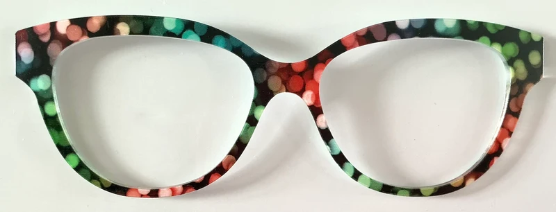 PAIR Quinn Topper; red and green bokeh dots