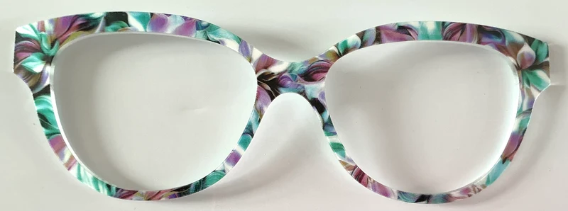 PAIR Quinn Topper; purple/green/white swirls