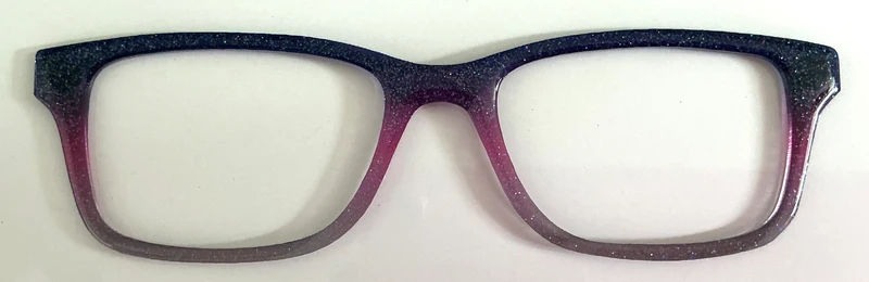 Otero Topper; glitter gradient