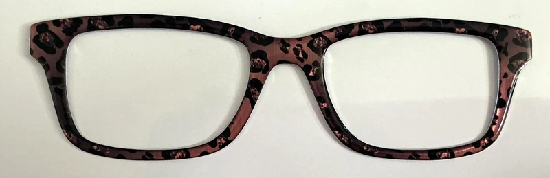 Otero Topper; dark pink and black leopard print
