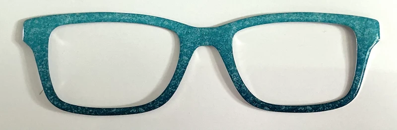 Otero Topper; blue sparkle gradient
