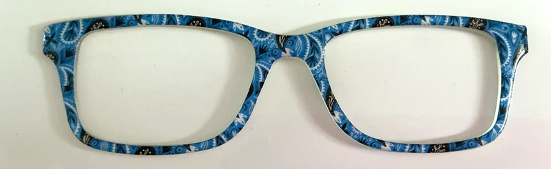Otero Topper; blue paisley