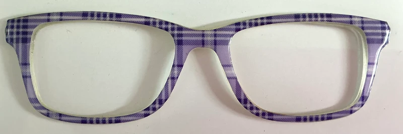 Otero Topper; purple plaid