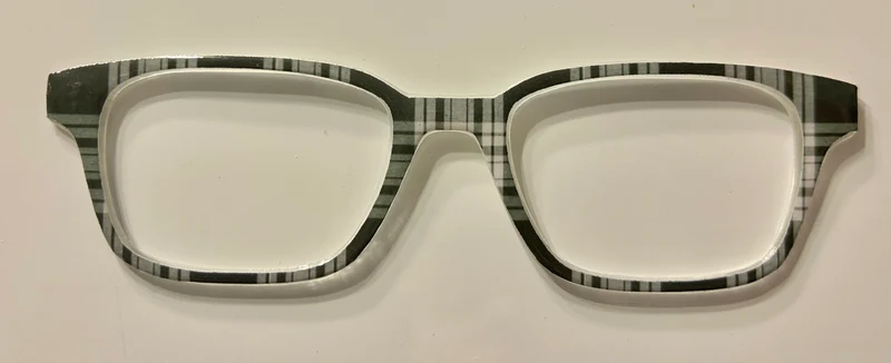 Finley Topper; black and white plaid