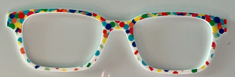 PAIR Finley Topper; rainbow confetti