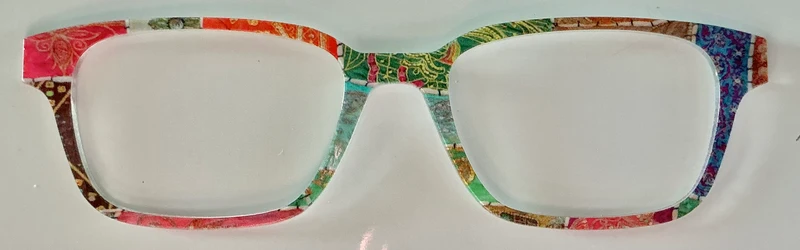 PAIR Finley Topper; multicolored geometric pattern