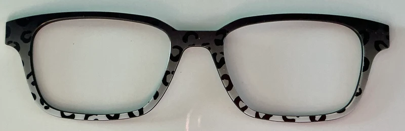 PAIR Finley Topper;black to gray leopard gradient