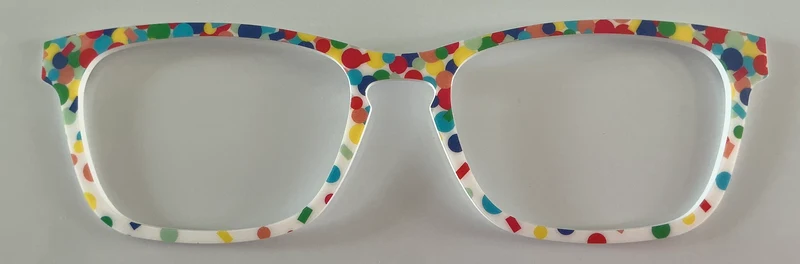 PAIR Casper Topper; rainbow confetti