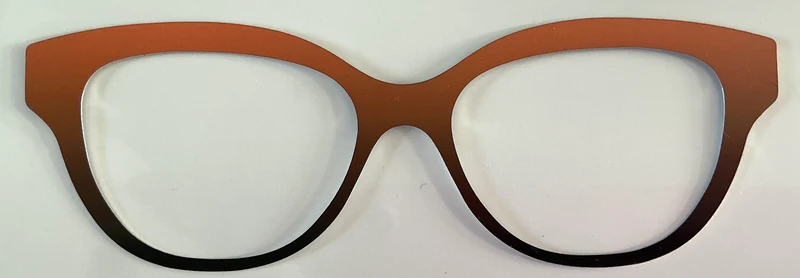 Quinn Topper; metal; orange to black gradient