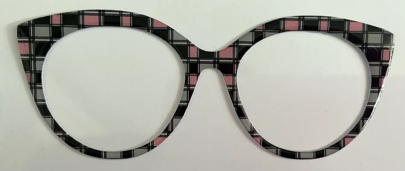 Zuri Topper; Feelin Fancy gray and pink and black rectangles