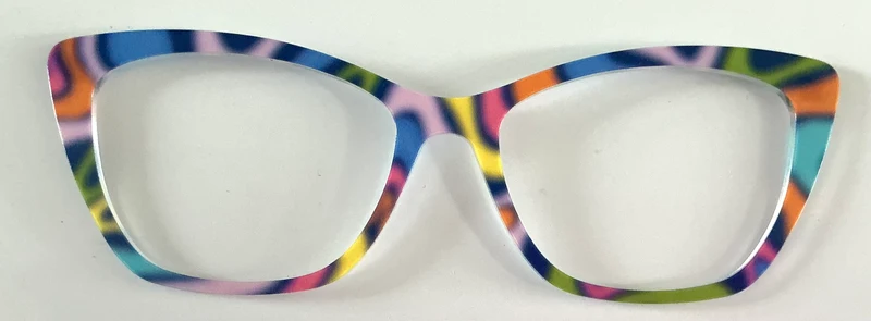 PAIR Wanda Topper, multicolored swirls