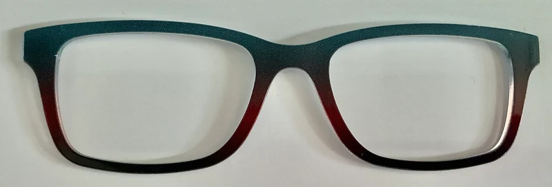 PAIR Otero Topper; teal to espresso gradient
