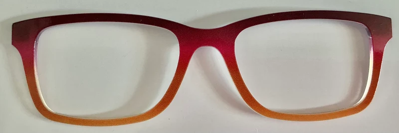 PAIR Otero Topper; black to orange gradient