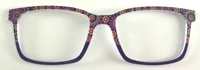 PAIR Kirby Topper; Floral split with purple