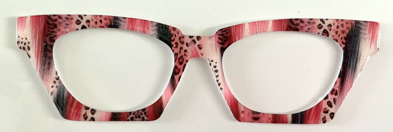 Ella Case Topper; animal print pinks and stripes