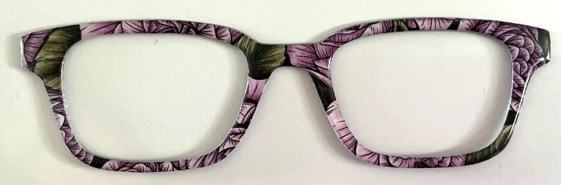 Finley Topper; purple and green design