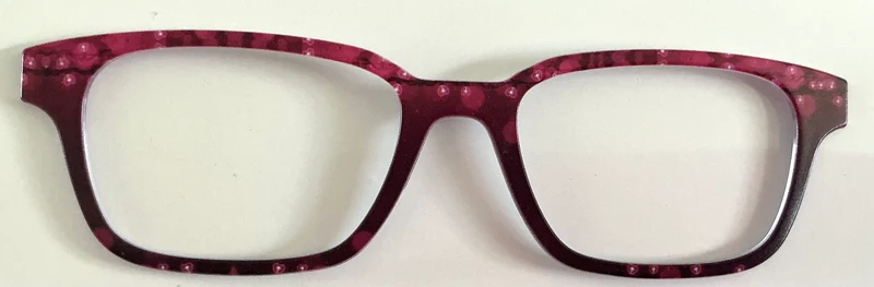 Finley Topper; burgundy bubbles