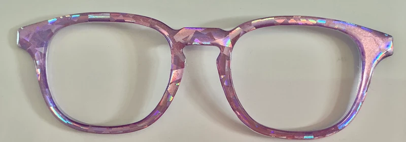 Otis Topper; lilac shimmer shapes