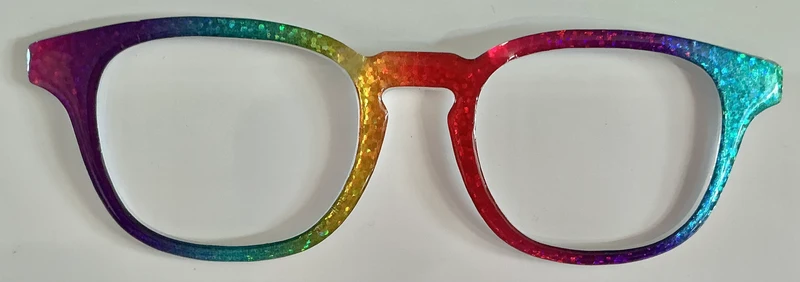 Otis Topper; rainbow shimmer