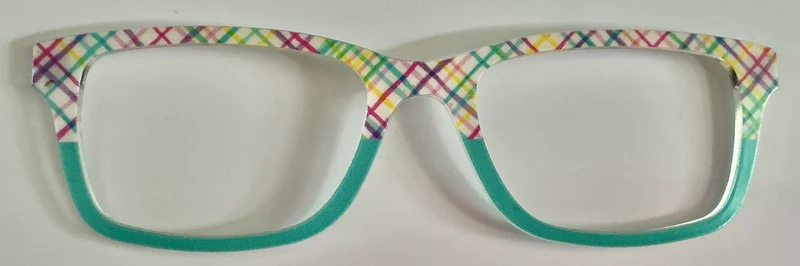 PAIR Otero Topper; plaid/teal split
