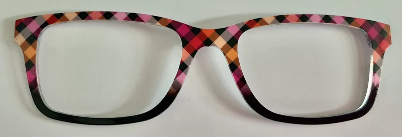 PAIR Otero Topper; red plaid/black split