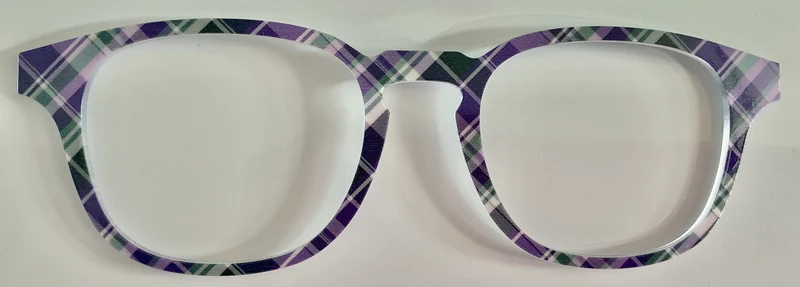 PAIR Otis Topper; purple and green plaid