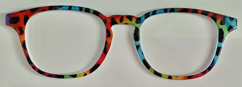 Otis Topper; rainbow animal print