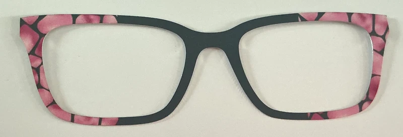 Larkin Topper; gray/bubblegum vertical split; metal