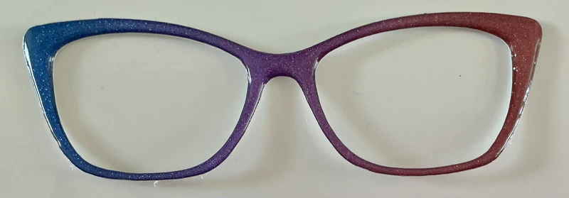 Wanda Topper; blue, purple, red shimmer