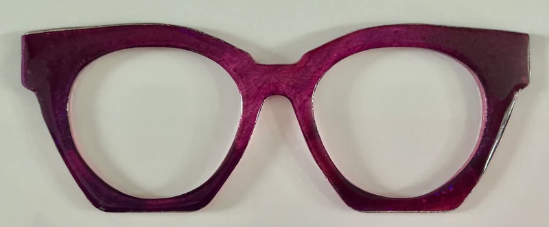 Zuri Case Topper; plum gradient shine