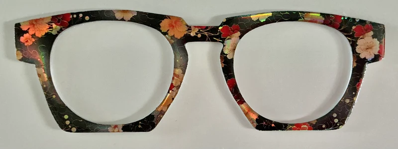 Soto Case Topper; black with gold flowers-shine