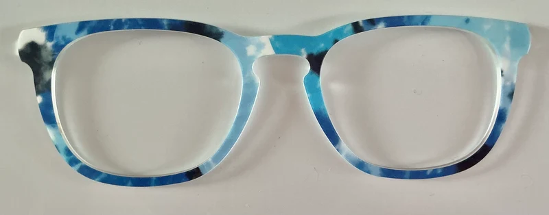 PAIR Twain Topper; blue toned tie dye
