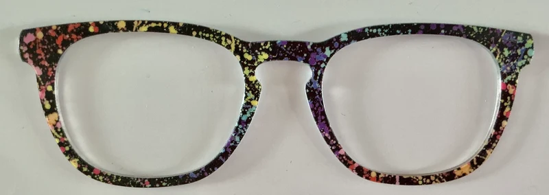 PAIR Twain Topper; rainbow paint splatter