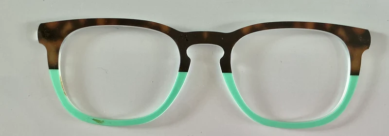 PAIR Twain Topper; tort/aqua split