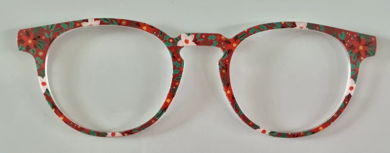 PAIR Soto Topper; poinsettias