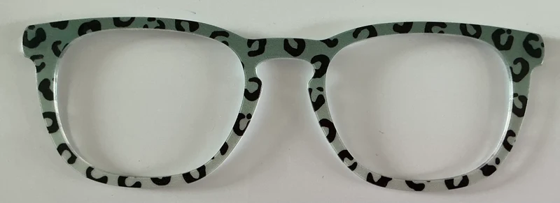 PAIR Twain Topper; gray leopard gradient