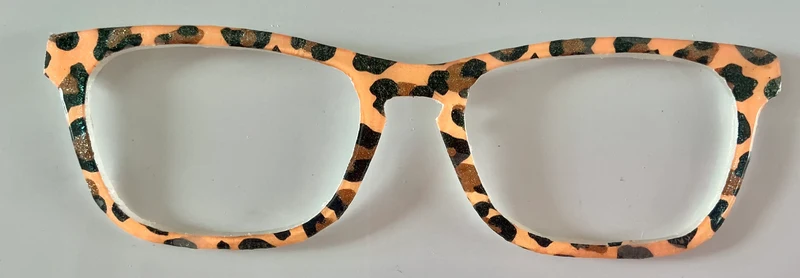 Casper Topper; orange leopard print