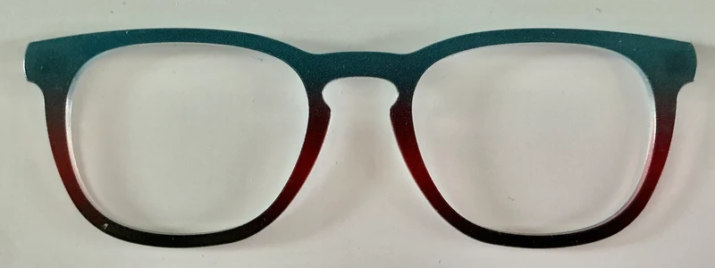 PAIR Twain Topper; teal espresso gradient