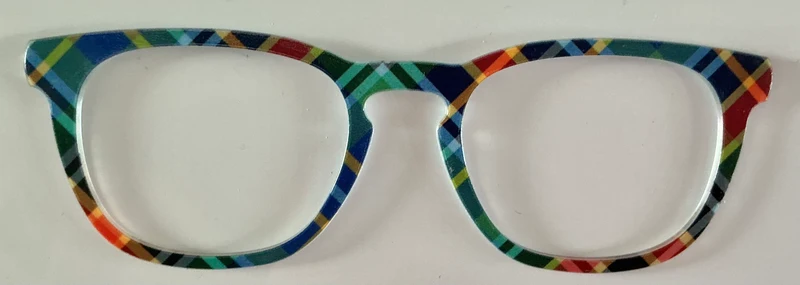 PAIR Twain Topper; blue and green plaid