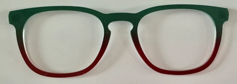 PAIR Twain Topper; green to red gradient
