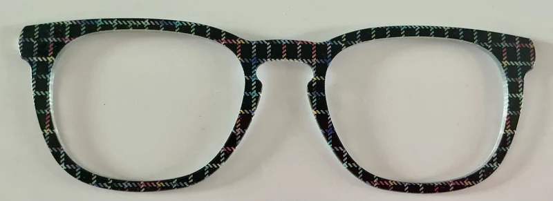 PAIR Twain Topper; rainbow and black squares