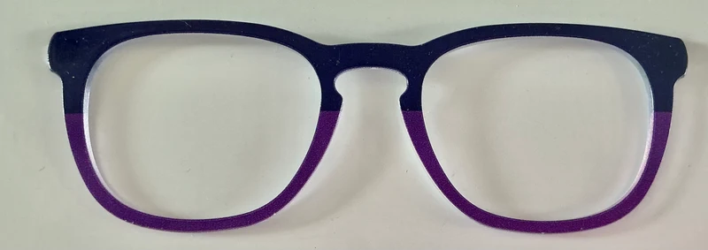 PAIR Twain Topper; dark purple/light purple split