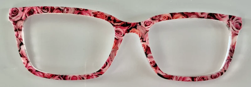 PAIR Larkin Topper; pink roses