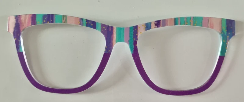 PAIR Brand Harper, pastel stripes/purple split