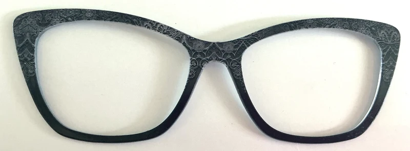 Wanda Topper; pairtoppers, gray geometric pattern to black fade