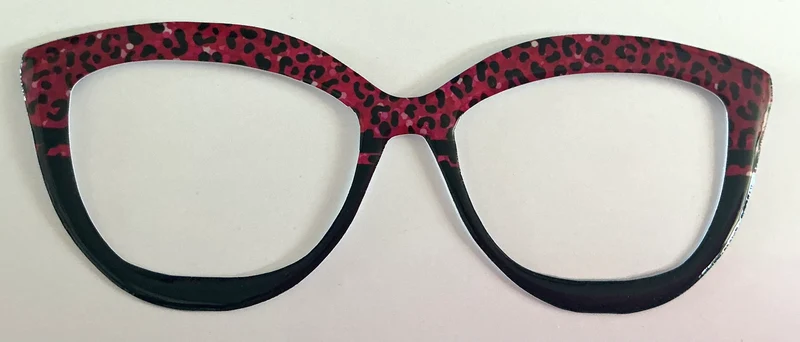 Wanda Topper; hybrid; metal; hot pink cheetah print/black
