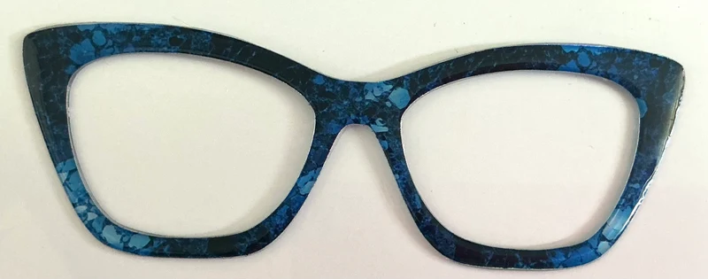 Wanda Topper; thick/ blue and black