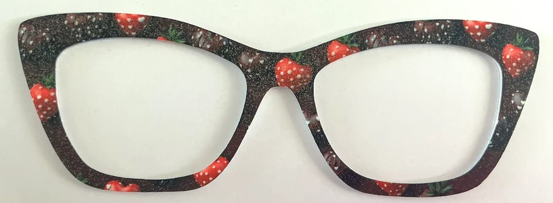 Wanda Topper; strawberries on black